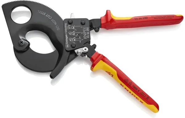 Knipex Kabelsaks (Skraldeprinsipp) svart lakkert, VDE-godkjent 280 mm
