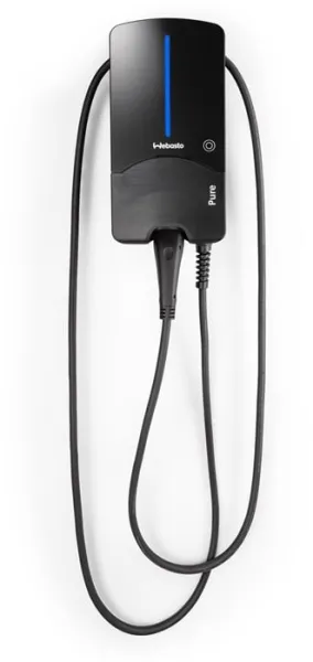 Webasto Pure Ladeboks 11 kW Type 2 Black Edition med 7 m kabel - Integrert Type B jordfeilbryter