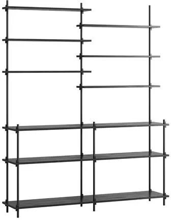 MOEBE S.200.2.D Reolsystem Sort/sort