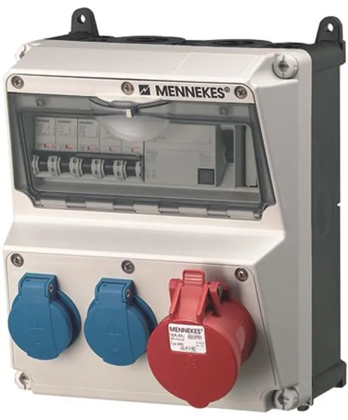 Mennekes AMAXX -tavle schuko 5-polet 16Aol IP44
